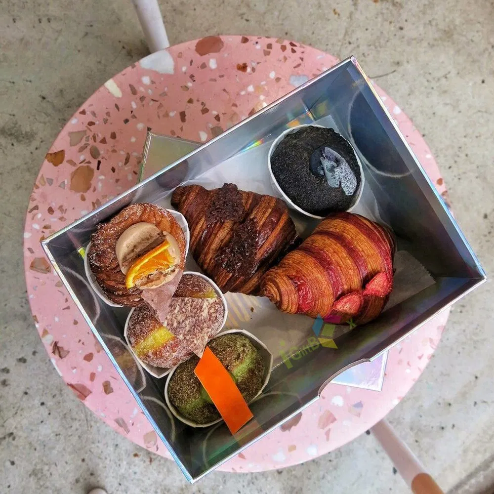 Custom Promotional OEM Good Price Cake Drawer Paper Hologram Gift Packaging Holographic Box for Food