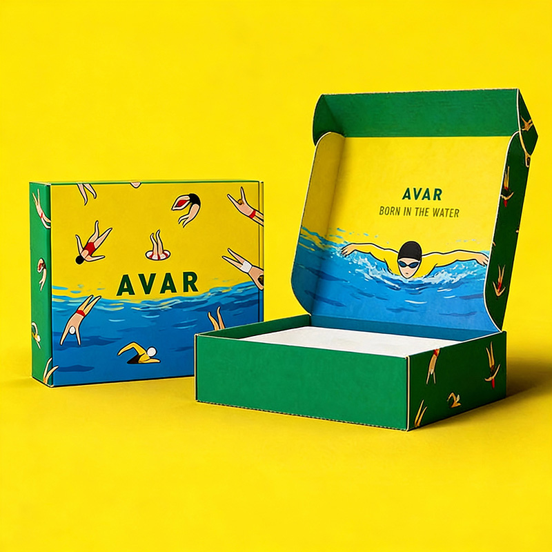 Custom Corrugated Cardboard Shipping Box with Printed Logo for Brand Packaging Mailer