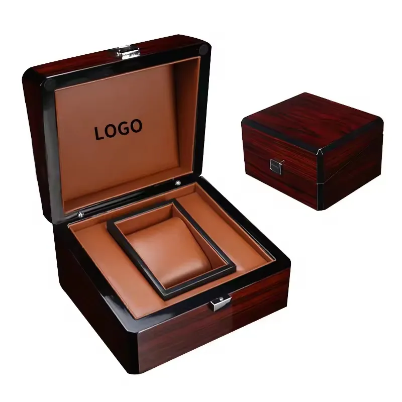 Luxury Box Leather Carrying Case Wine Wood Wine Gift Box