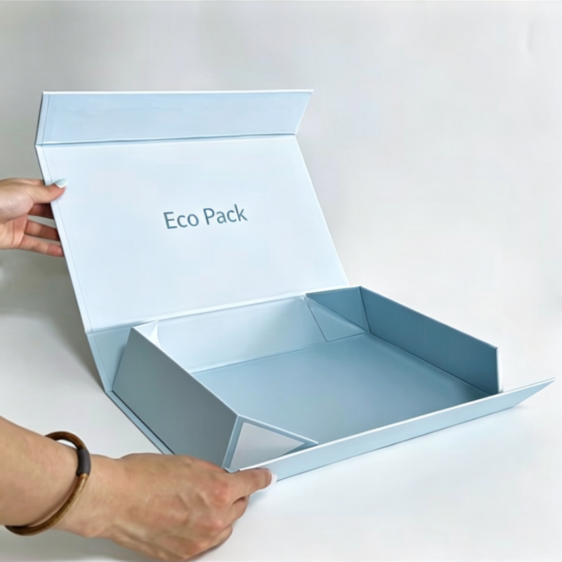 Custom Rigid Gift Box Recyclable Paperboard High-End Foldable Gift Box for Clothing Shoes Cosmetic