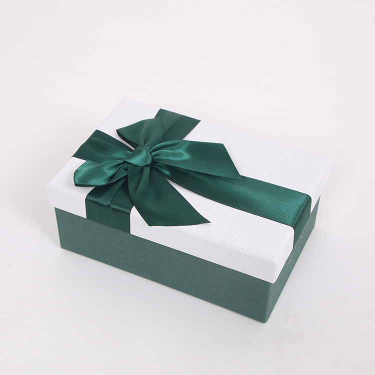 Customized Luxurious Rigid Square Gift Box with Embossing and Ribbon Printing High Quality Small Business Gift Box