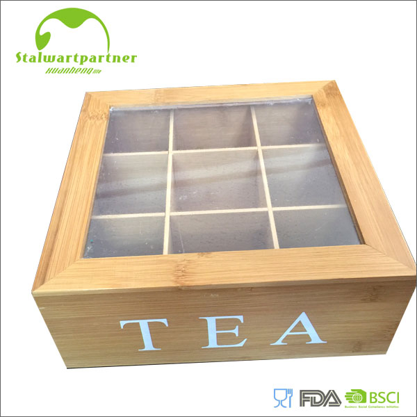 Environmentally Friendly Handmade Gift Box Customized Multifunctional Bamboo Tea Wine Kitchen Supplies with Hinged Ackaging Suitable for Shoe Vegetable Fruit