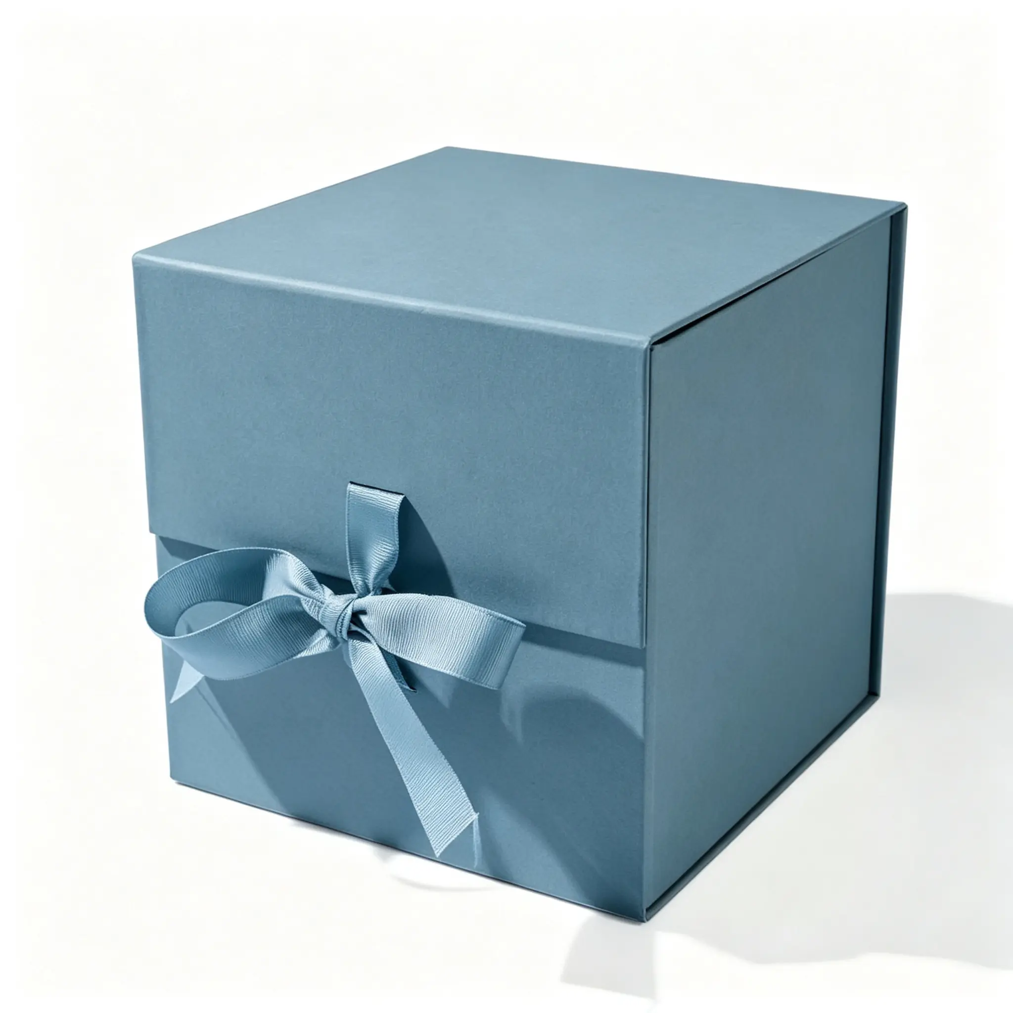 Custom Luxury One-Piece Folding Gift Box with Magnetic Closure, Gold Foil &amp; UV Coating on Offset Paper for Jewelry Packaging