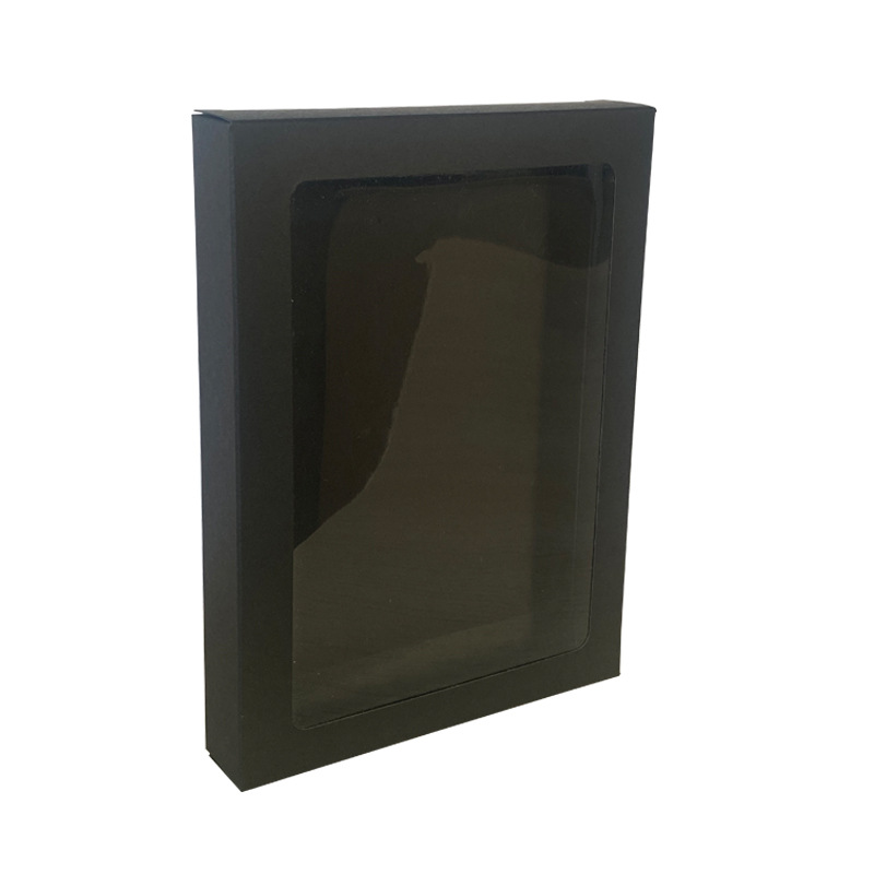 Premium Small Pure Color Cardboard Box with Transparent Window for Luxury Gift and Product Presentation