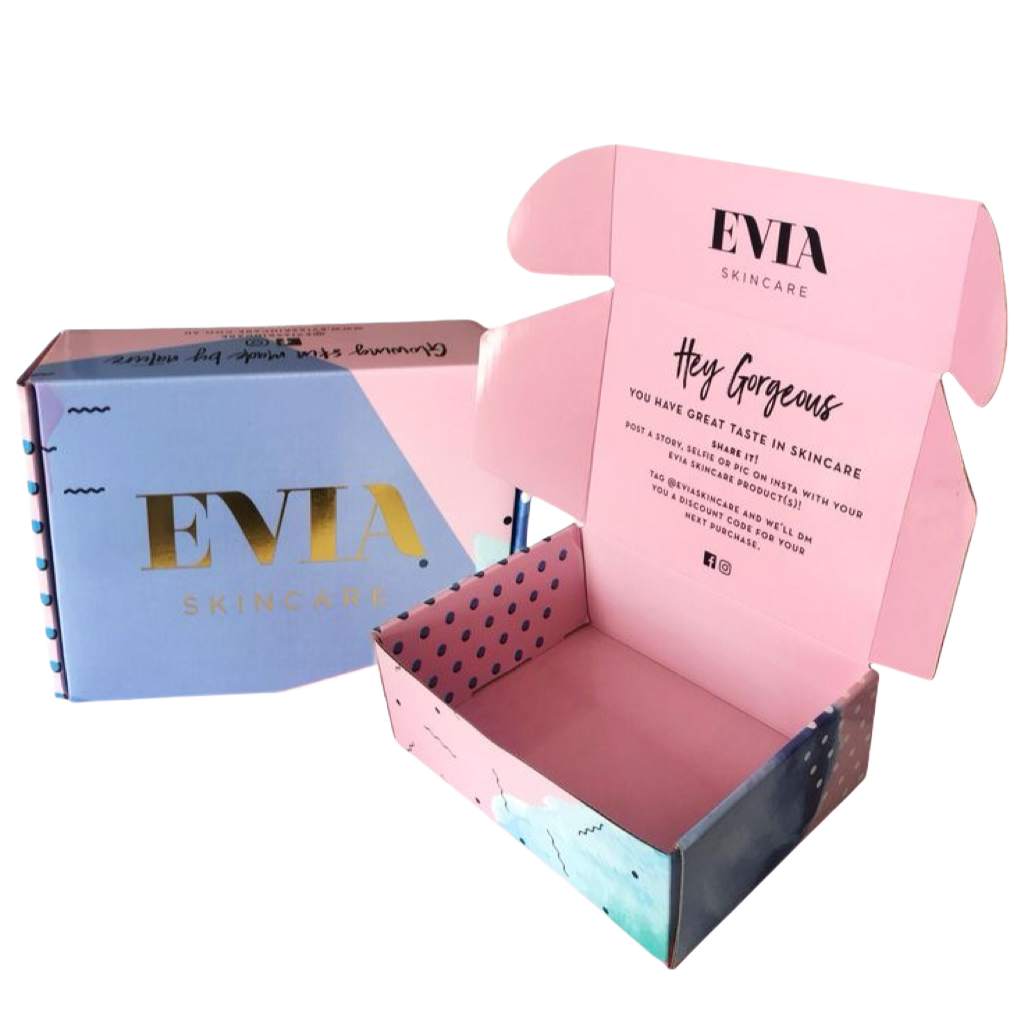 High Quality Black Corrugated Shipping Box Customised Foldable for E-commerce UV Coating Recycled Materials for Socks Fur Gifts