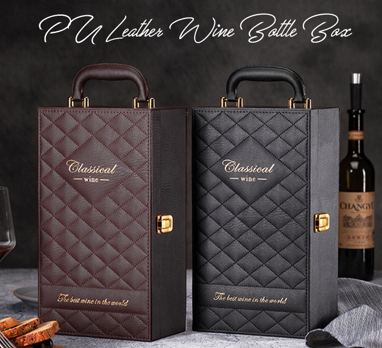 PU Leather Wine Box
