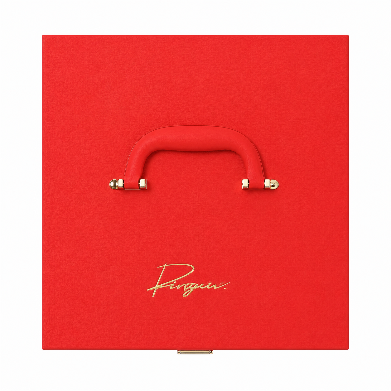 High End Custom Leather Gift Box Luxury Rigid Packaging with Gold Hardware for Premium Products