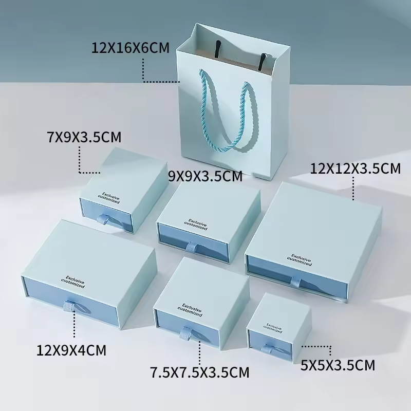 Jewelry Gift Box Jewelry Box Packaging Custom logo Bracelet Necklace Drawer Box