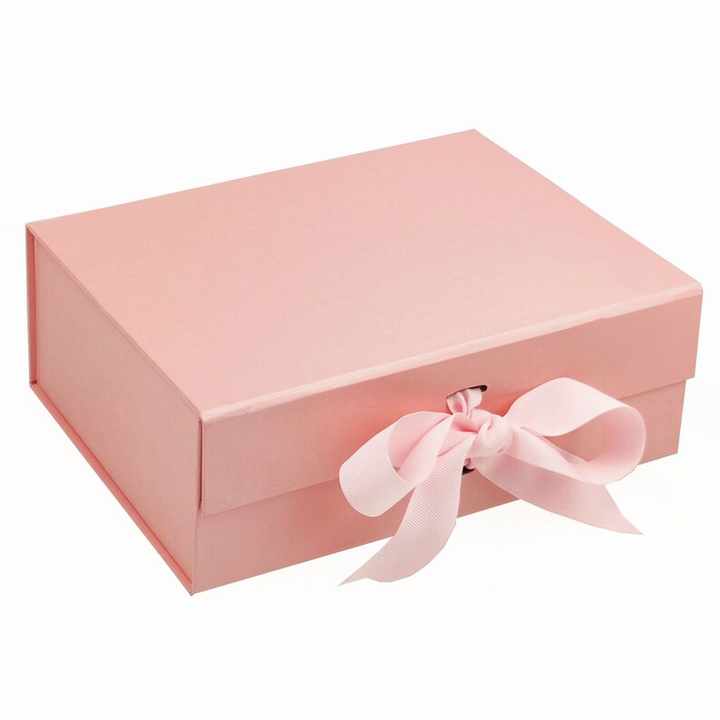 Custom Logo Luxury Eco Friendly Kraft Paper Magnetic Flap Lid Box Packaging Gift Box with Embossing and Ribbon Inserts