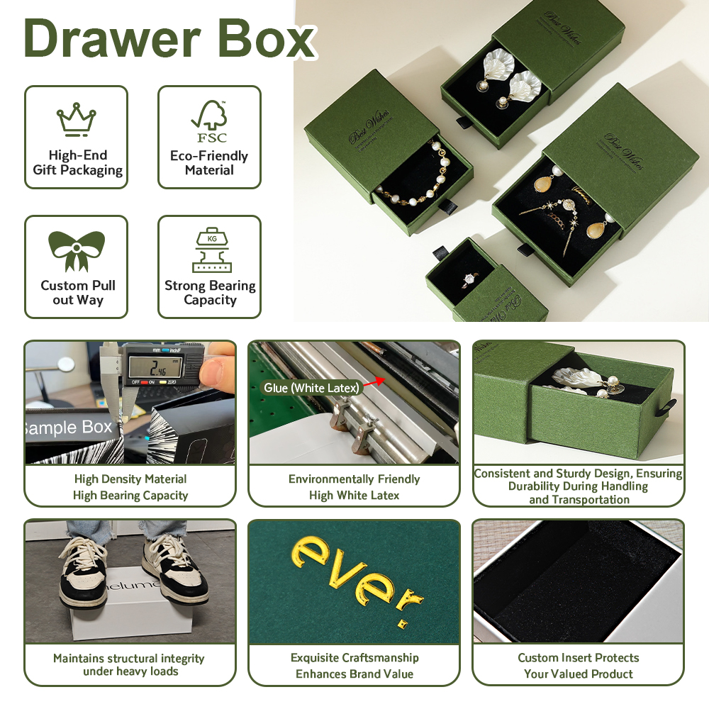 Custom Luxury Slide Open Drawer Boxes Rigid Cardboard Reusable Consumer Electronics Package Matt Black Gift Box with Foam Insert