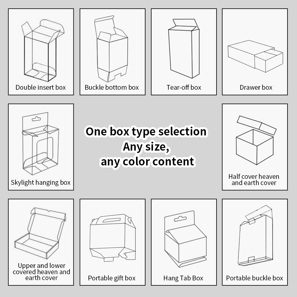 Custom Coated Paper Handmade Gift Box Folding Packaging Box for Tea Coffee Candy Jewelry Gift Packaging