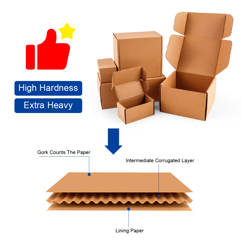 Wholesale Custom Kraft Corrugated Box With Logo and Packaging Printing Corrugated Shipping Mailing Paper Boxes