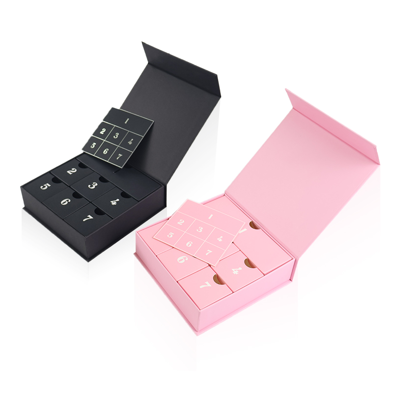 Holiday Countdown Empty Surprise Calendar Gift Box 7 Days of Christmas Advent Calendar Packaging Blind Box