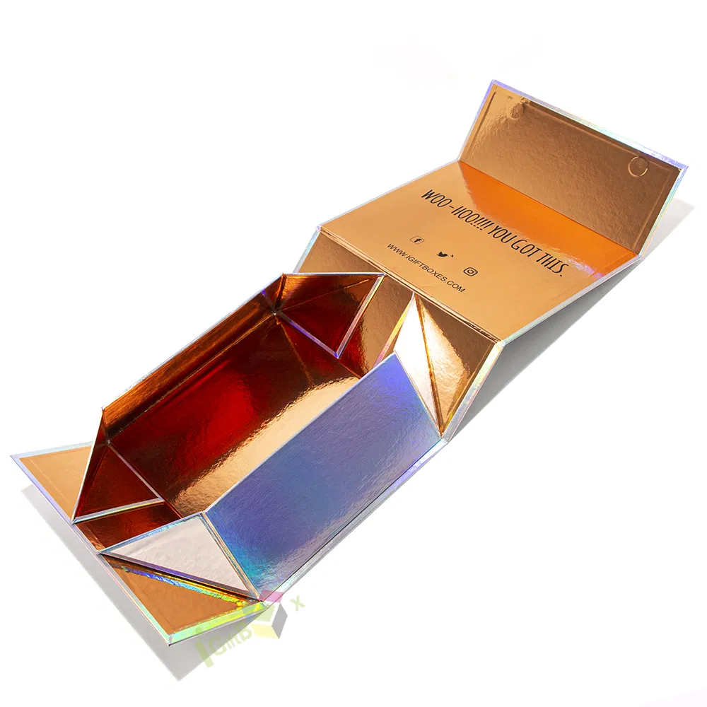 Custom Promotional OEM Good Price Cake Drawer Paper Hologram Gift Packaging Holographic Box for Food