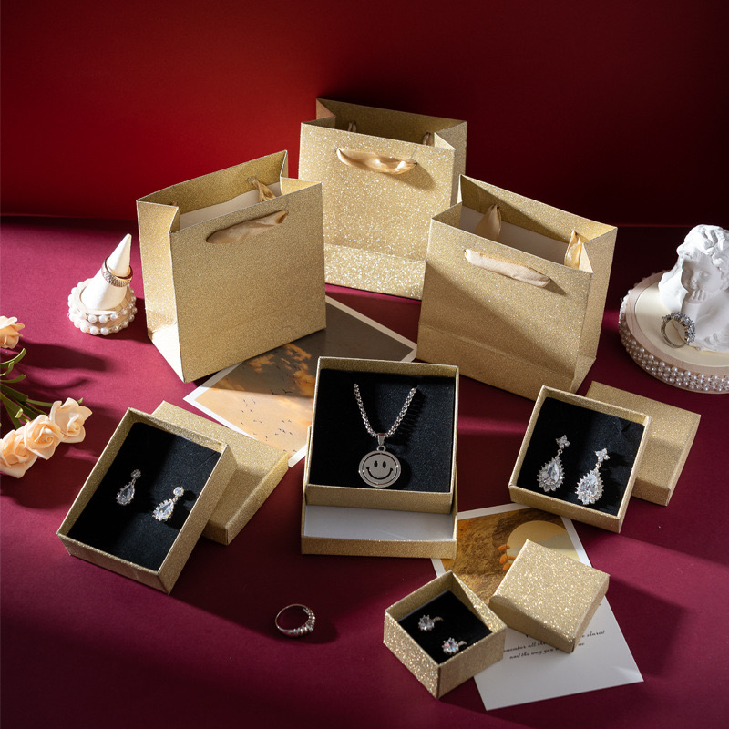 High Quality Wholesale Luxury Jewelry Rigid Drawer Gift Box Recyclable Packaging Boxes for Rings Necklace