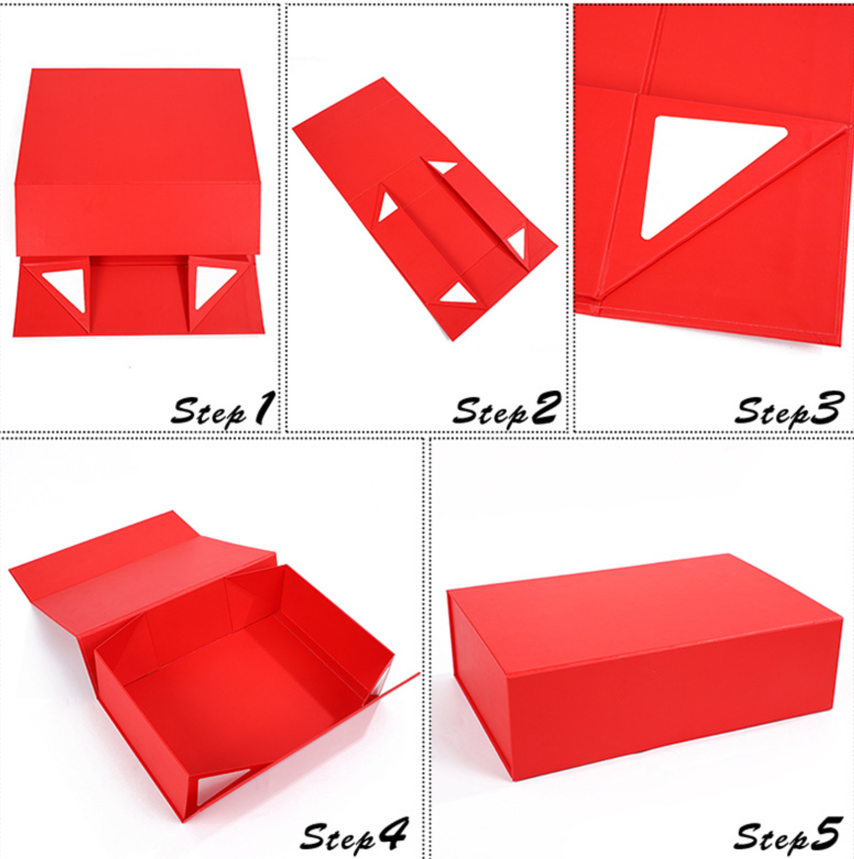 35*23*10cm Folding Craft Box Gift Box Eco Friendly Luxury Packaging Orange Foldable Gift Box for Small Business