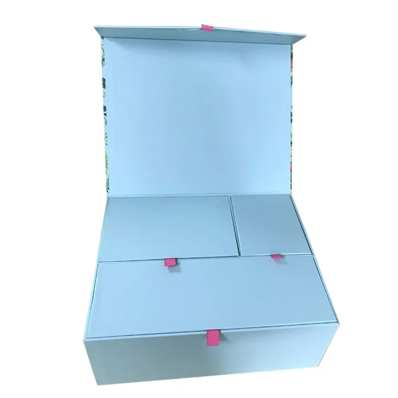 Folding Paper Custom Made Luxury Cardboard Classical Leather Packaging Wine Gift Box Small Leather Suitcase Box