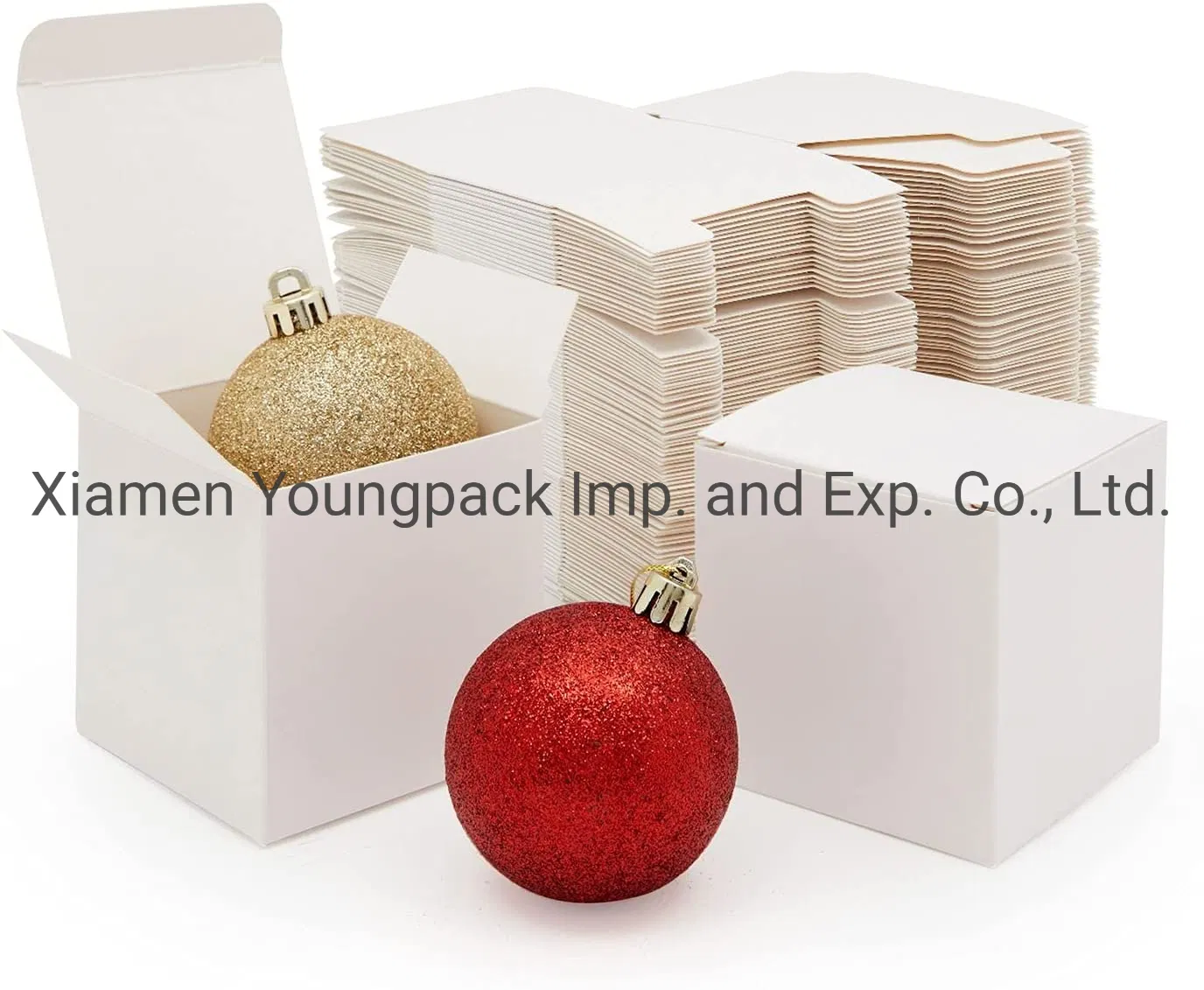 Promotional Party Favor Small White Square Paper Cardboard Gift Boxes with Lid