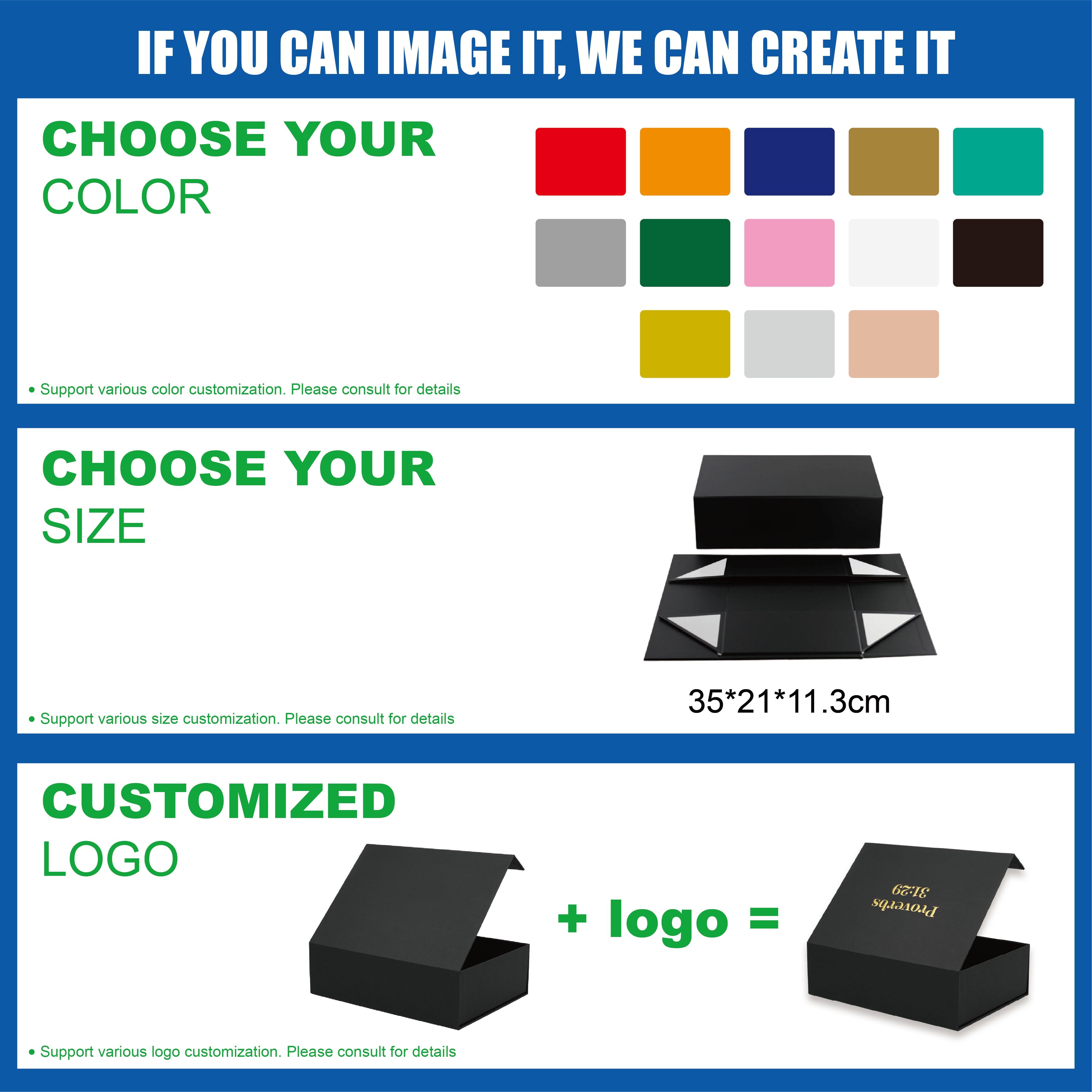 Flap Lid Packaging Cardboard Logo Custom Folding Boxes Magnetic Closure Gift Box Collapsible Magnetic Rigid Paper Box
