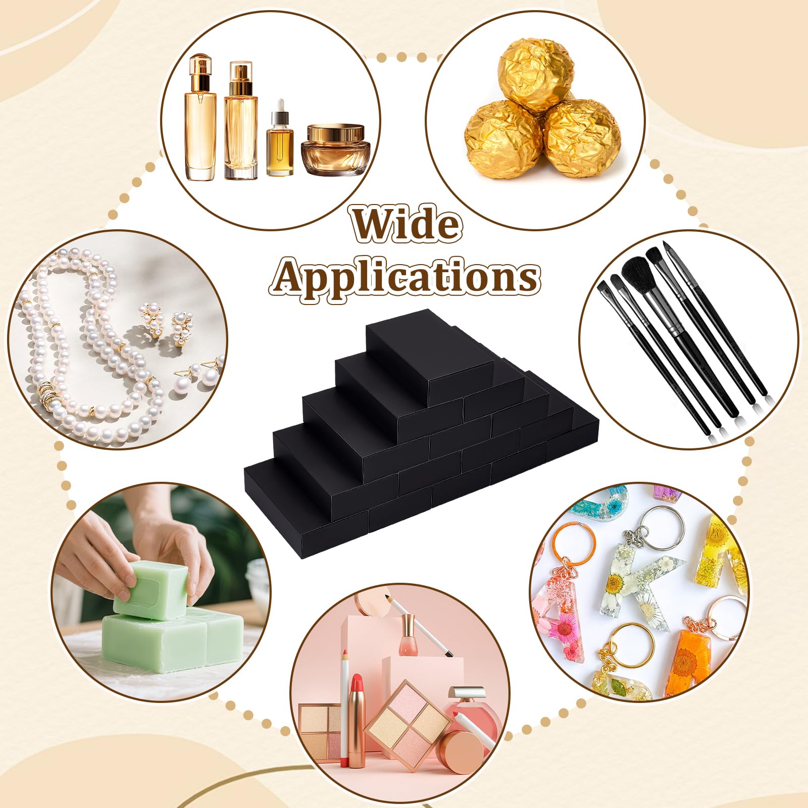 Premium Rigid Cardboard Matte Black Drawer Sliding Box Lipstick Perfume Packaging Custom Logo Gift Boxes