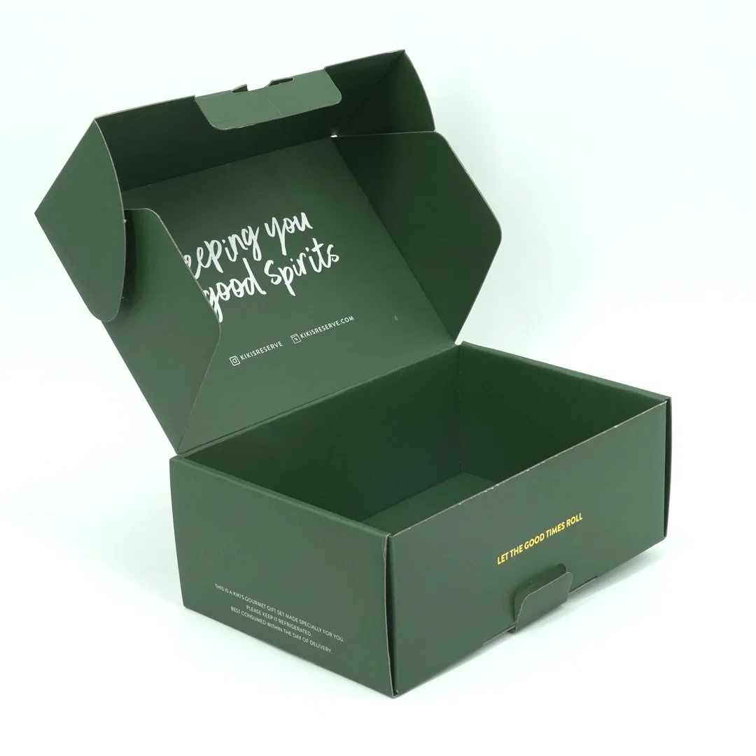 Recyclable Dark Green Shipping Boxes Dark Green Packaging Box Custom Shoe Box With Logo Packaging