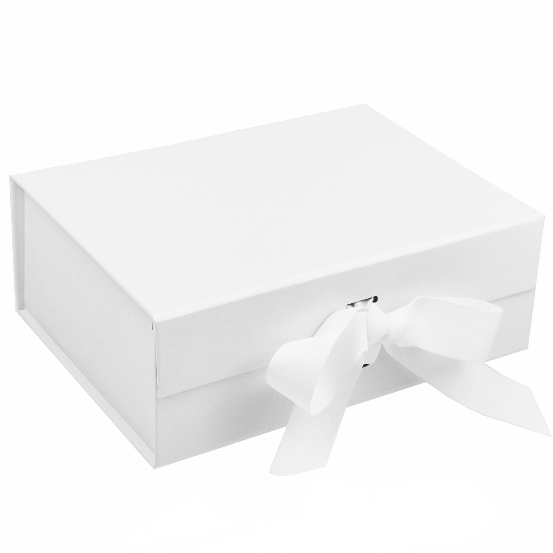 Luxury Gift Box Low Price Cardboard Gift Packaging Paper Flip Folding Magnetic Box with Ribbon