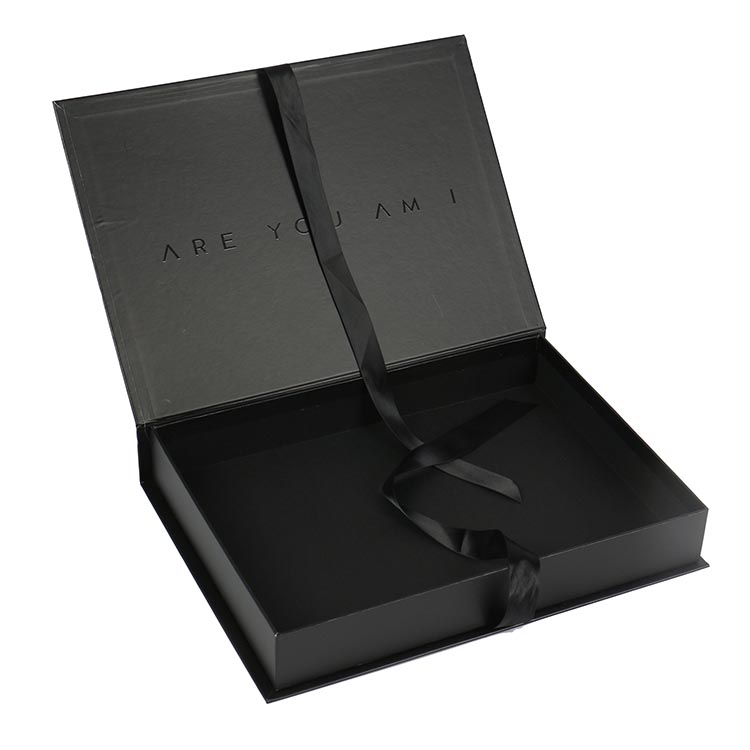 Custom Design Cardboard Gift Box with Ribbon