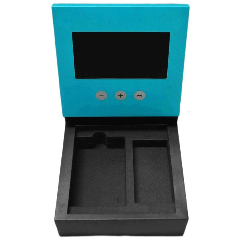 Custom Hand Made White Cardboard Paper Box 7 Inch LCD Display Video Gift Box for Birthday Anniversary Promotional Luxury Jewelry