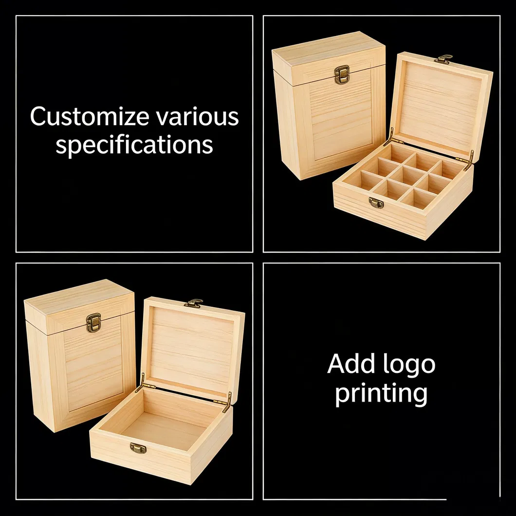 Elegant Wooden Box Packaging