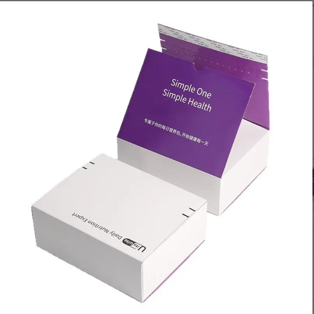 Custom Tear-Off Zipper-Style Packaging Box for Cotton Swabs Recycled Materials Kraft Corrugated Cardboard Embossing Gift Craft