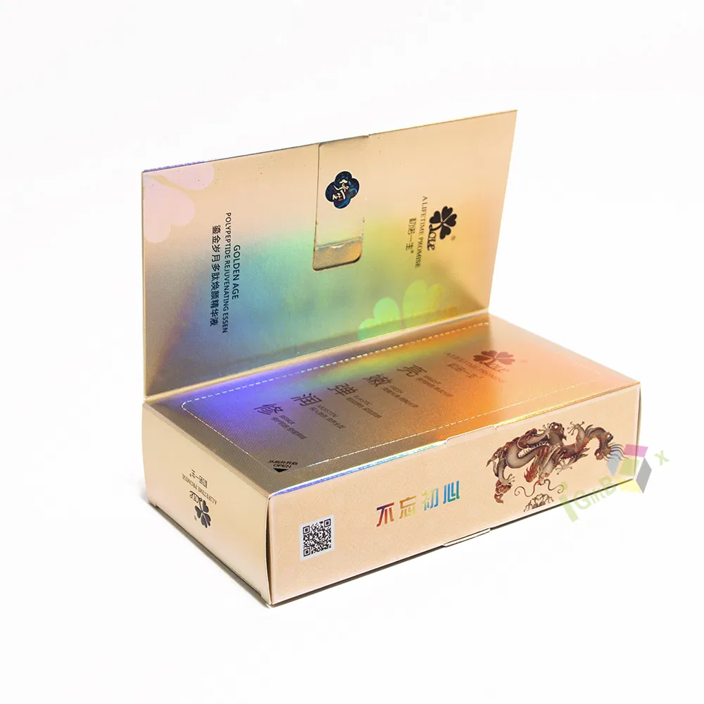 Custom Promotional OEM Good Price Cake Drawer Paper Hologram Gift Packaging Holographic Box for Food