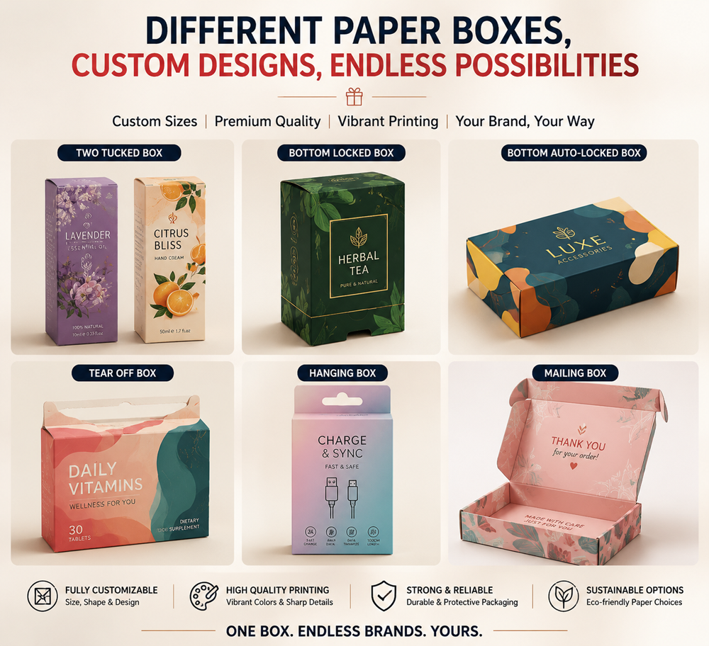 Square Custom Gift Box Eco-Friendly Beauty Skin Care Cosmetic Shipping Corrugated Board Boxes or Garments Clothing Packaging