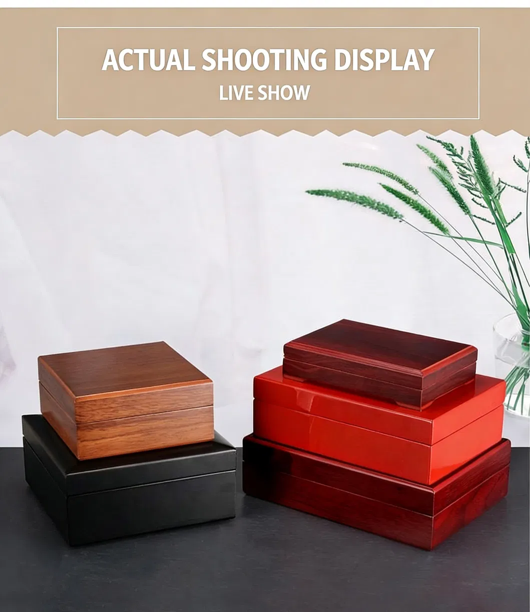 Elegant Wooden Gift Boxes for Jewelry, Watches, and Wine