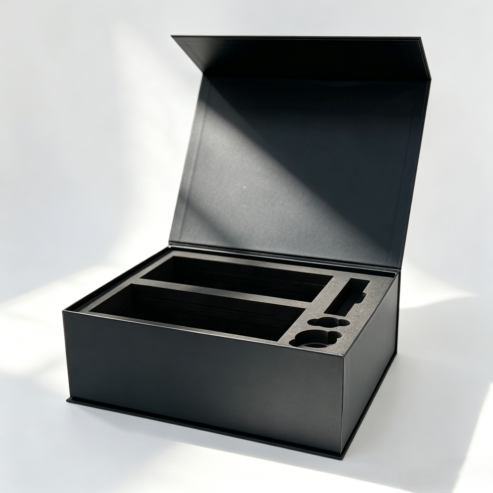 Custom Gold Foil Logo Recyclable Grey Board Rigid Magnet Box Packaging Luxury Book Shaped Magnetic Gift Box with Magnetic Lid