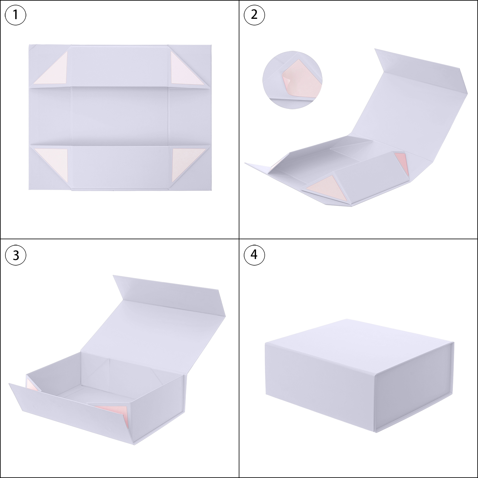 Wholesale Foldable Magnetic Gift Box Multi Color Option for Cosmetic Set Gift Box and Boutique Store Packaging