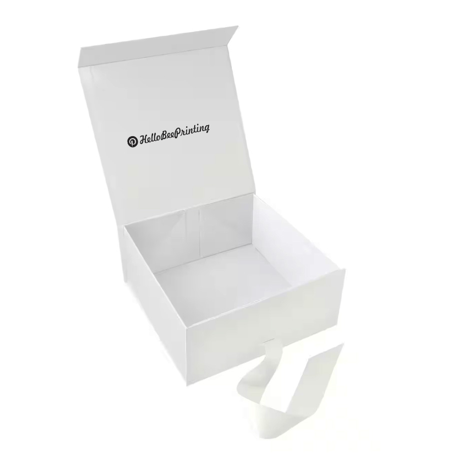 High End Folding Apparel Gift Box With Ribbon Custom Logo Luxury Wedding Dress Shirts Shoes Magnetic Packaging Box Baby Clothes