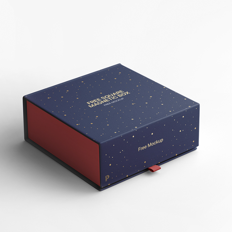 Blue Wholesale Custom Logo Chocolate Box Customizable Packaging Box Snacks Variety Pack Free Design Gold Foil