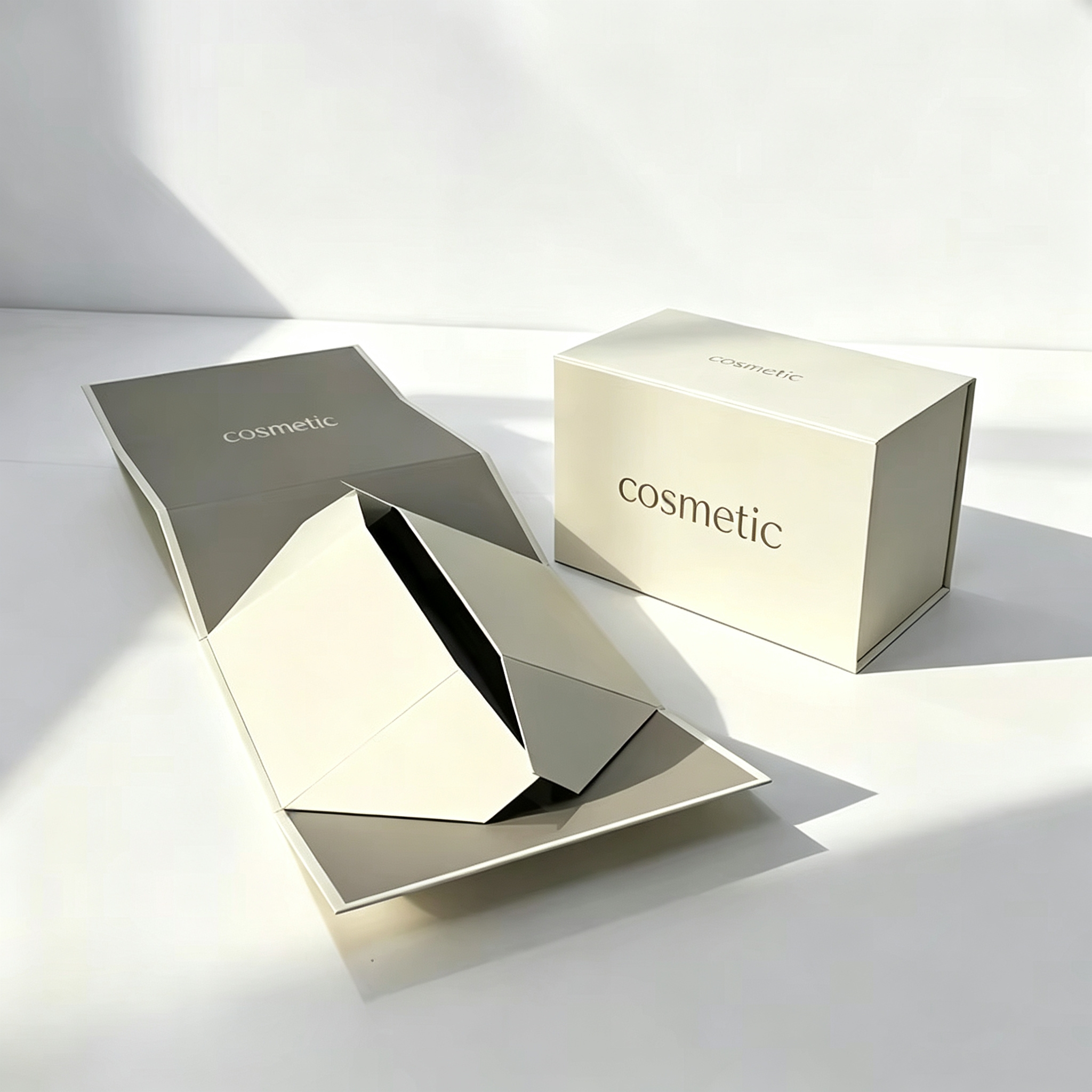 New Custom Design Large Logo Paper Folding Box Packaging Luxury Cardboard Foldable Gift Box