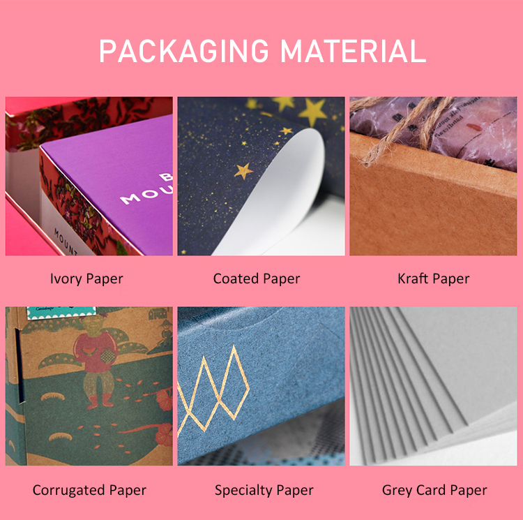 Custom Eco-friendly Logo Printed Paper Cosmetic Food Product Packaging Boxes Gift Box