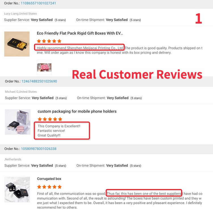 Customer Feedback Screenshot