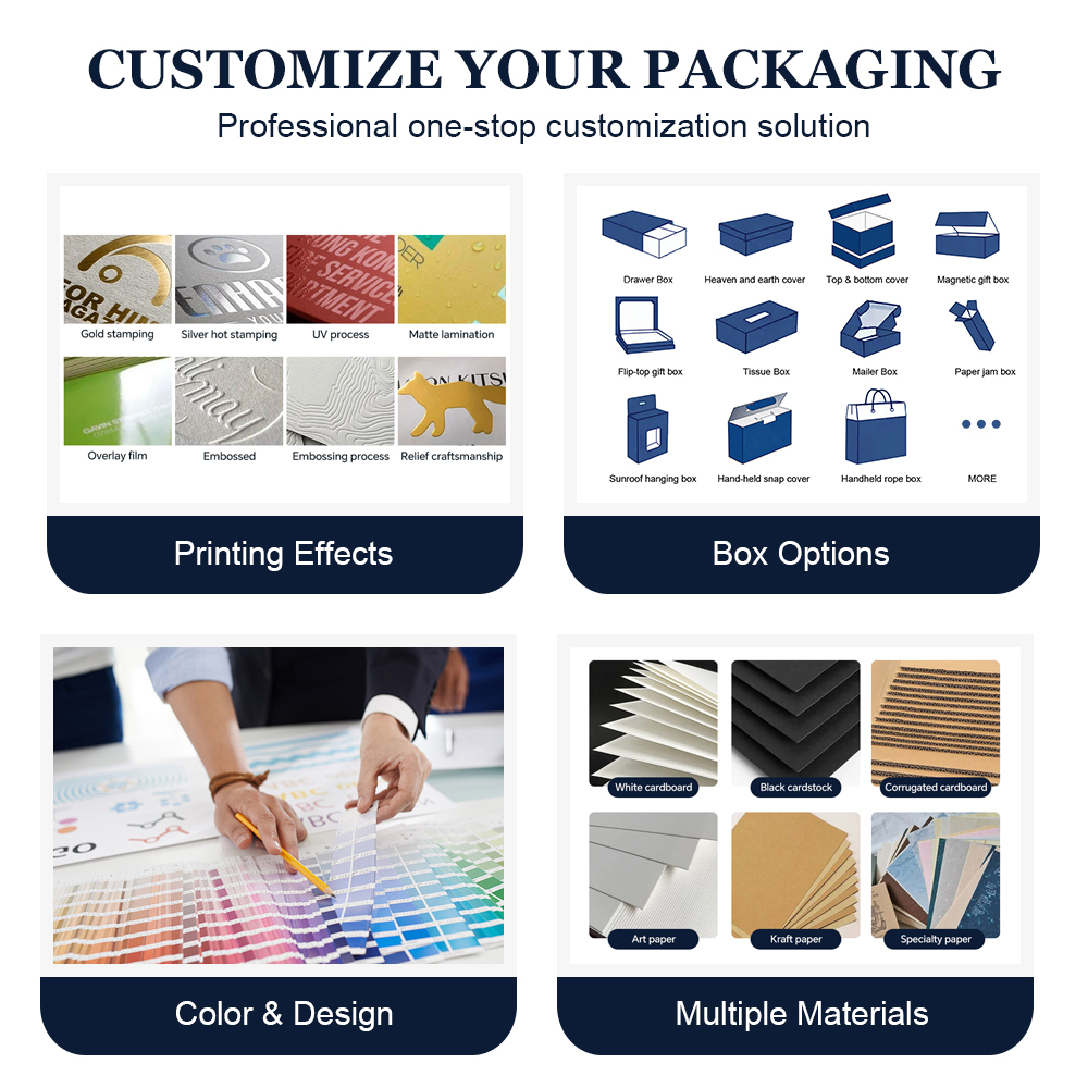Custom High-End Foldable Magnetic Gift Box Handle Portable Flip Top Matt Lamination Personalized Colorful Recycled Materials