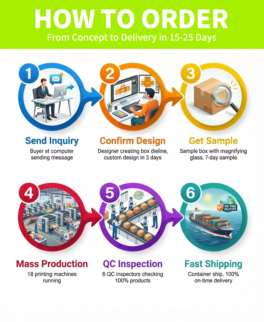 Custom Printed Folding Corrugated Shipping Box Easy Tear Zip Strip Packaging Solutions Mailer Paper Boxes for Cosmetic
