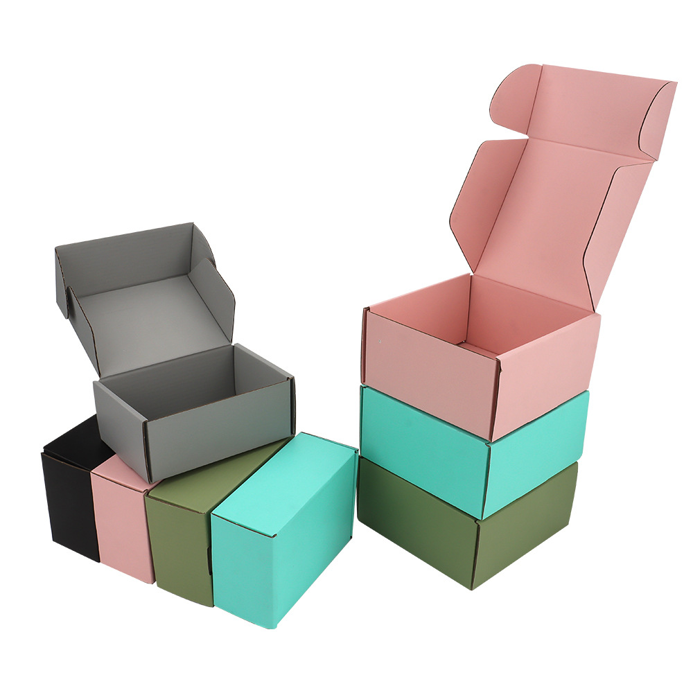 High-End Custom Cardboard Gift Mail Box Corrugated Packaging Cardboard Boxith Paper Gift Bag