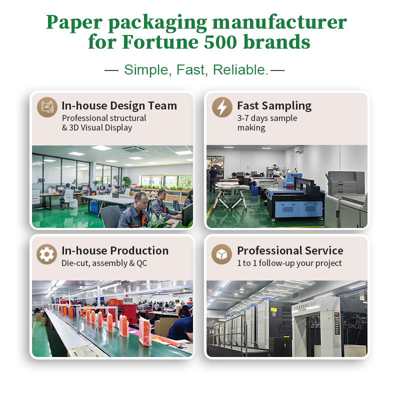 Custom Cmyk Printing Printed Branded E Flute Corrugated Skin Care Box Cosmetic Mailer Box Green With Paper Insert