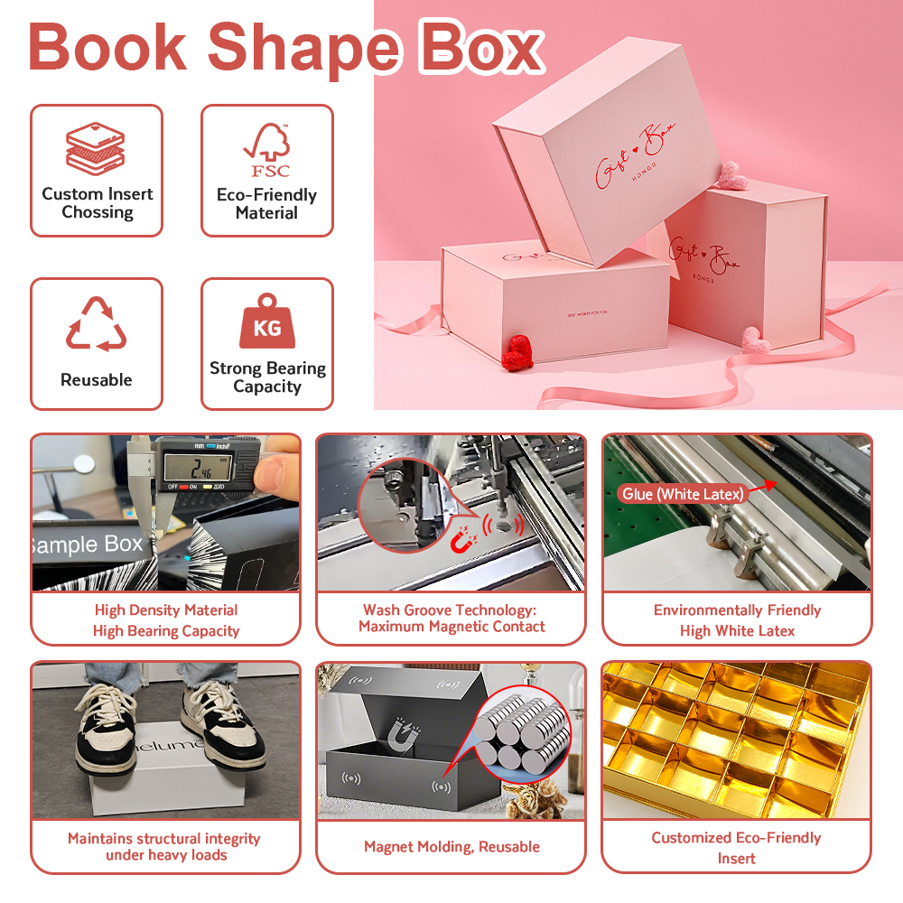 Custom Magnetic Box for Gift Box Packaging and Luxury High-end PR Paper Box