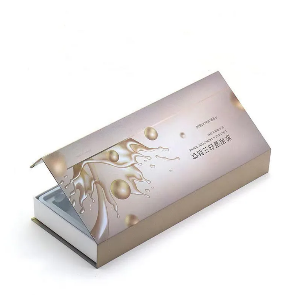 High-end Recyclable Paperboard Rigid Wine Gift Box with Flip-top Closure Customizable for Wines and Spirits