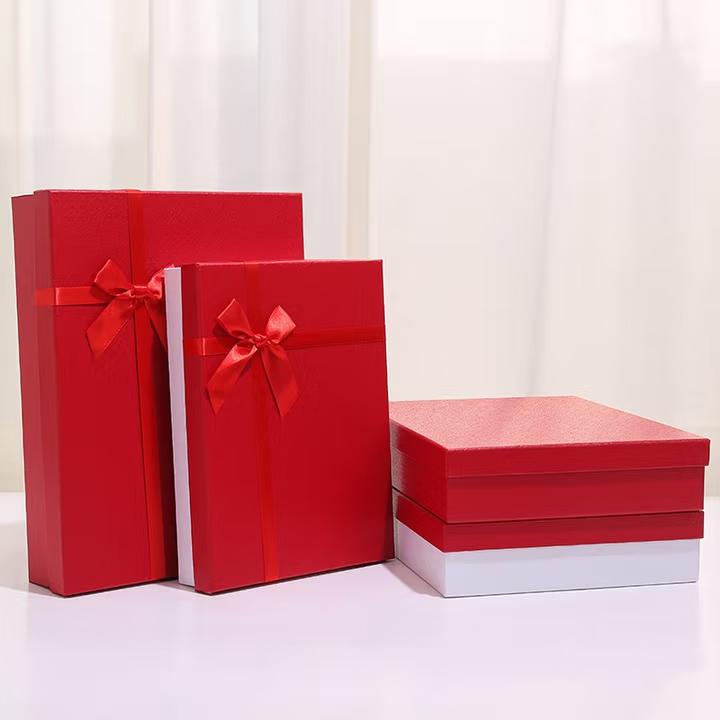 Jewelry Gift Boxes with Lid and Drawer Custom Gift Packaging Box Made of Hard Cardboard for Small Business Present