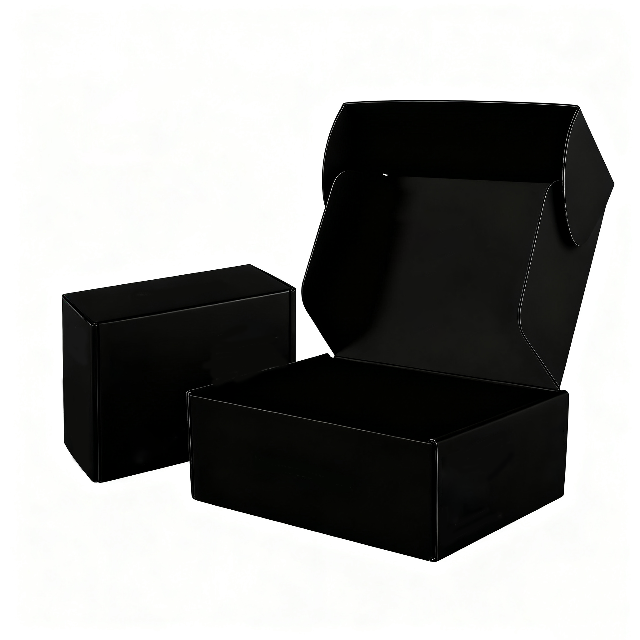 Custom Logo Gold Printed Corrugated Shipping Boxes Cardboard Mailer Box Packaging Box For Cosmetic Suits