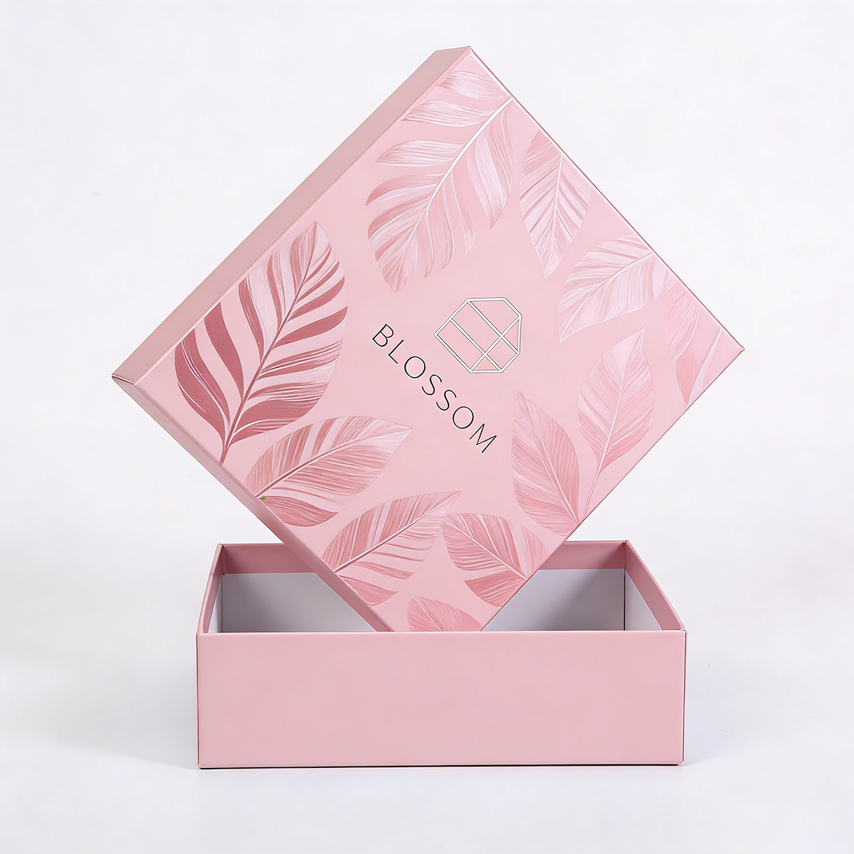 Custom Luxury Greyboard Rigid Gift Box With Detachable Lid for Perfume Cosmetic and Corporate Packaging