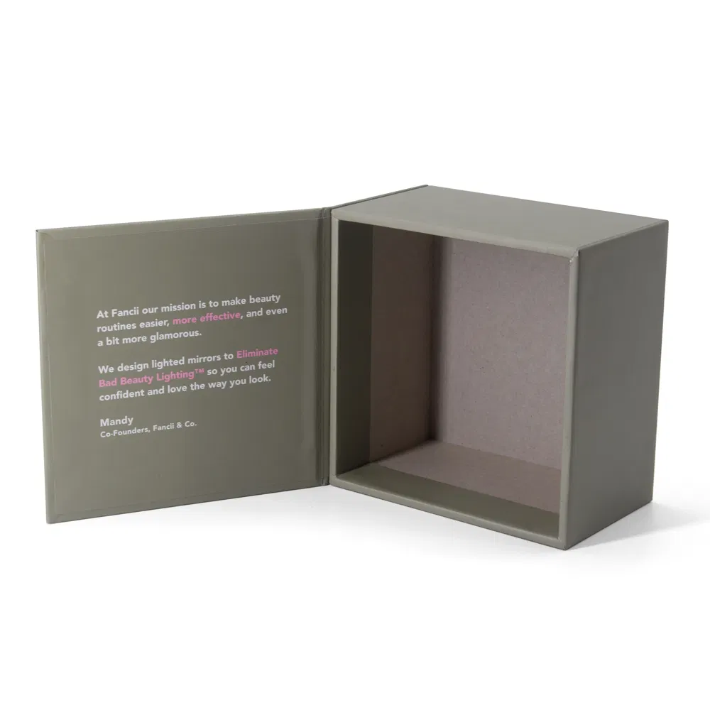 Custom Logo Gift Retail Travel Use Compact Mirror Paper Packaging Box Supplier in China